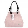 GEANȚĂ DIN PIELE shopper bag Vittoria Gotti roz de pudră V80047